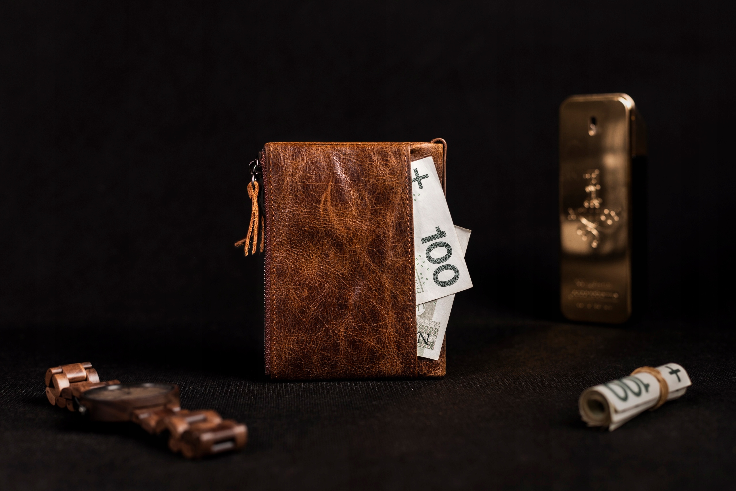 PORTFEL MĘSKI SKÓRZANY SKÓRA NATURALNA portwel HIT Marka inna