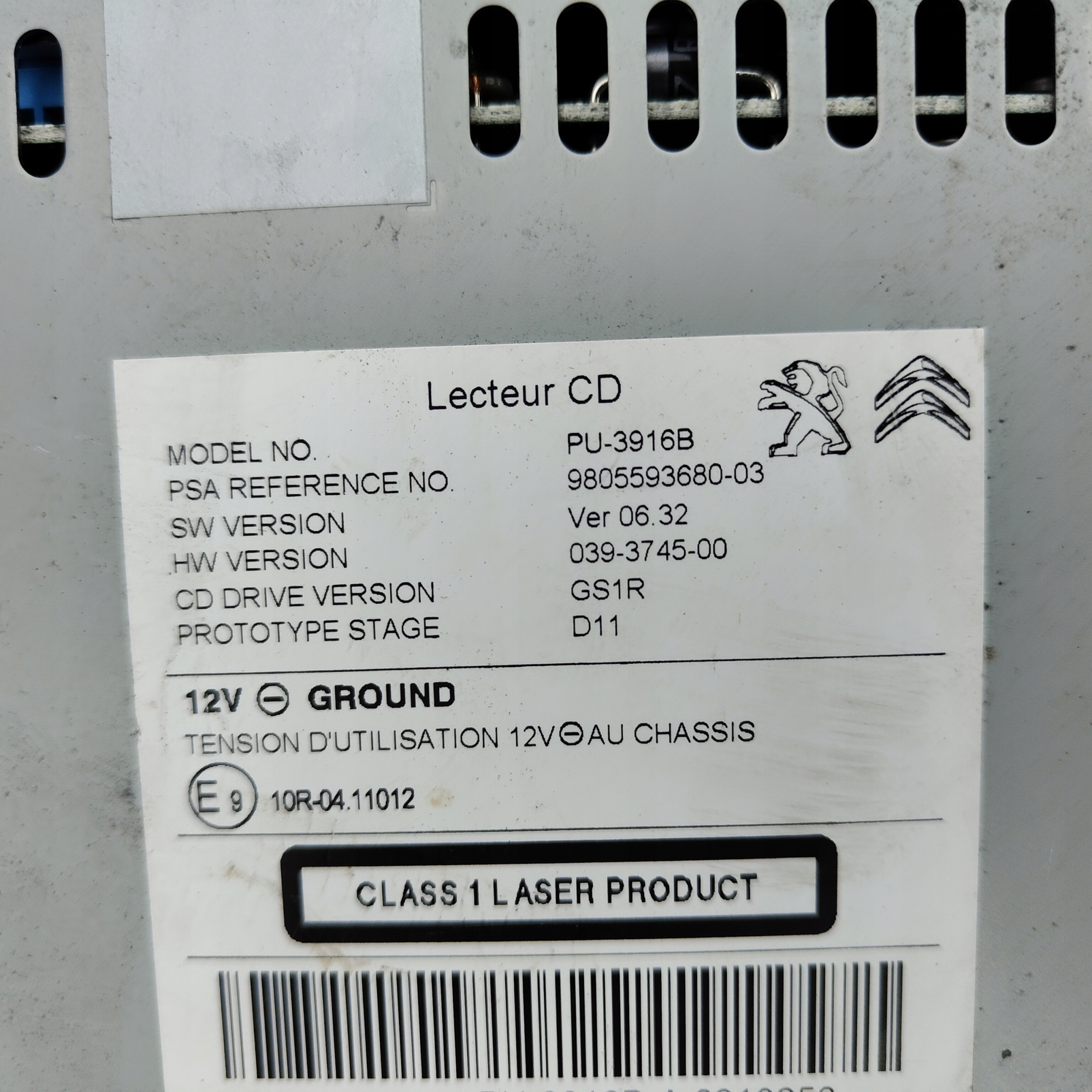 player navigation devices PSA 9805593680
