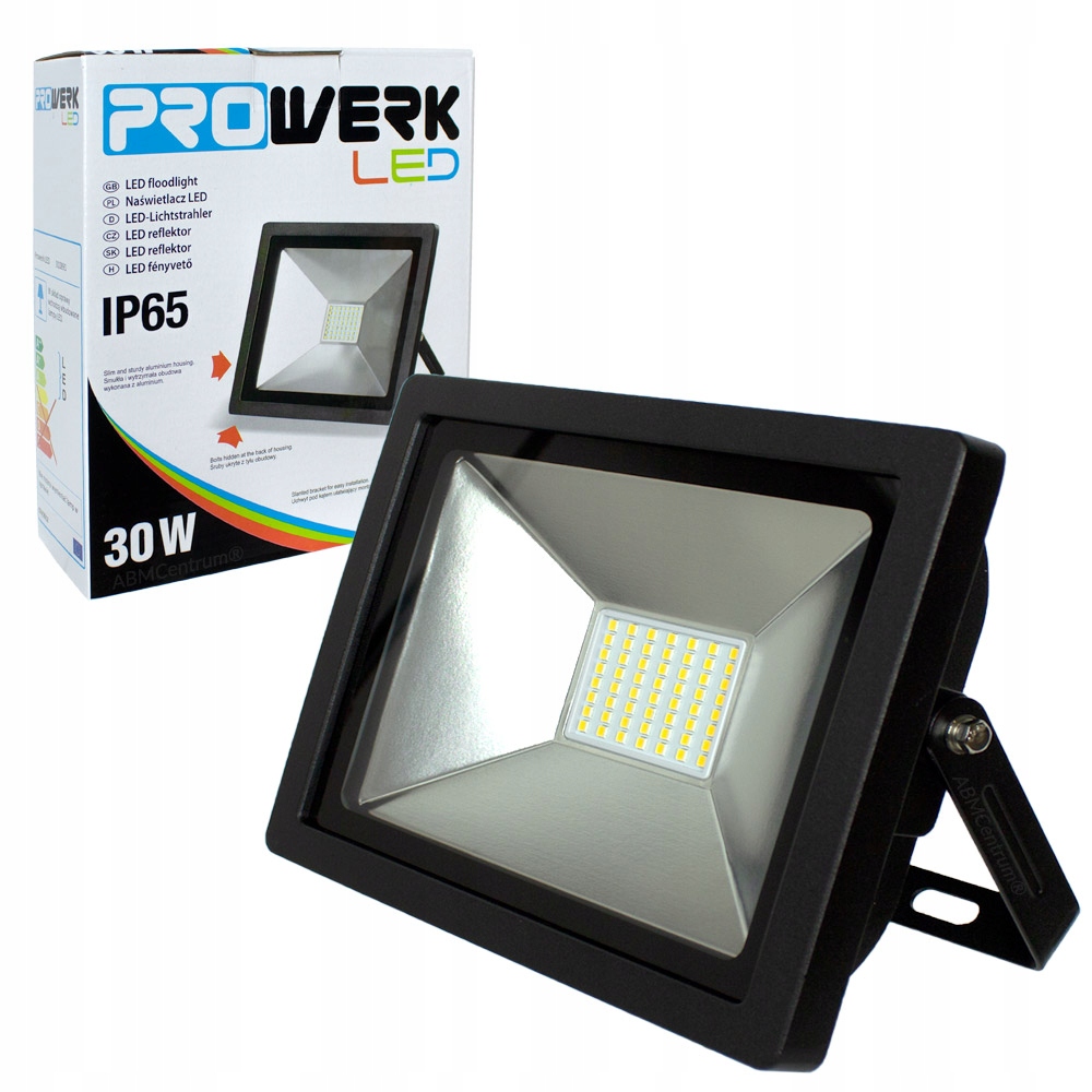 LAMPA LED SMD NAŚWIETLACZ 30W=140W garaż warsztat
