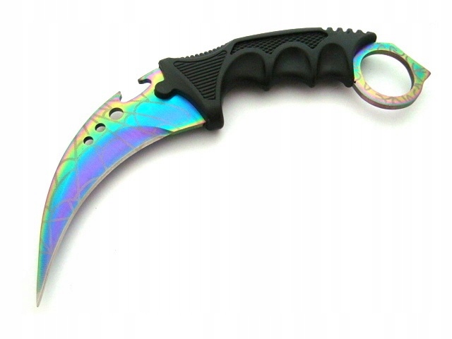 Nóż Karambit Cs:go Counter Strike Nóż Pazur Pajęczyna I Tęcza