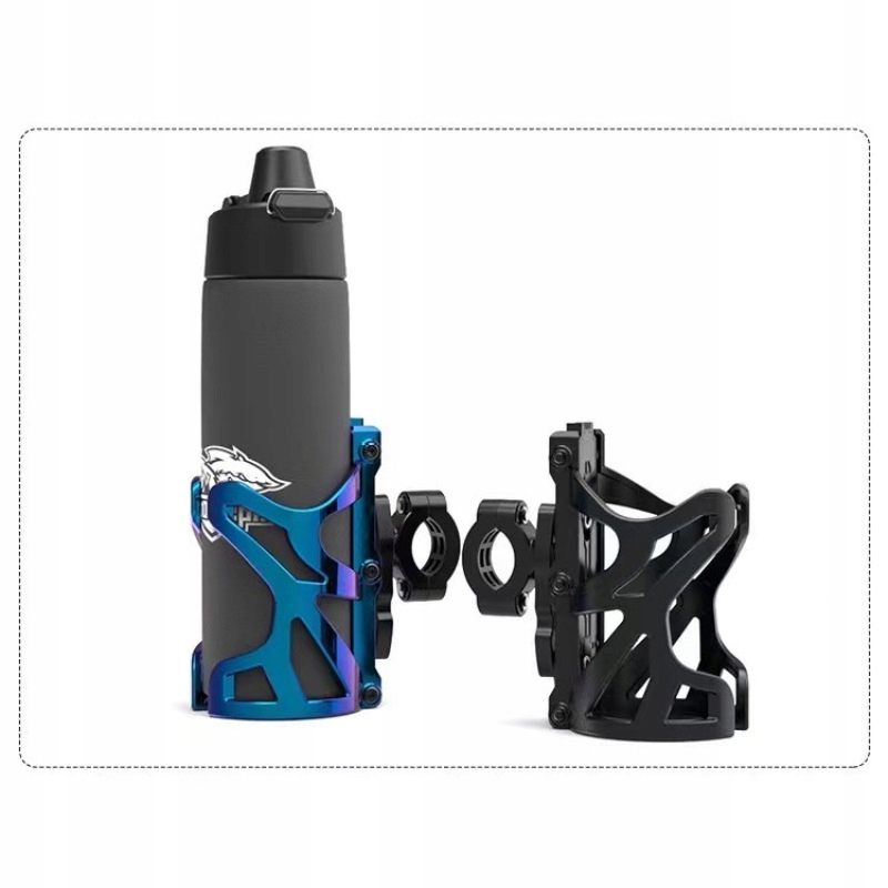 Uchwyt na kubek motocyklowy Rowerowy Stojak na butelkę napoje Woda koszyk Zawartość zestawu bidon koszyk na bidon uchwyt na kierownicę
