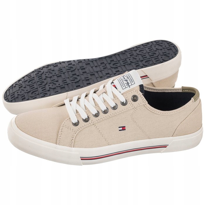 

Buty Trampki Tommy Hilfiger Core Corporate Beżowe
