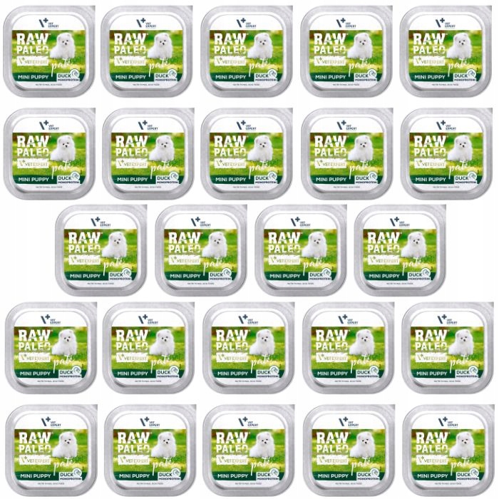 Raw Paleo Pate Mini Puppy Duck Pasztet dla szczeniąt Kaczka 24 x 150g