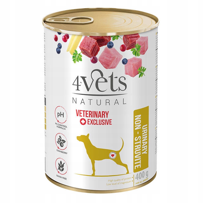 4Vets Urinary Non-Struvite Mokra karma puszka dla psa 400g