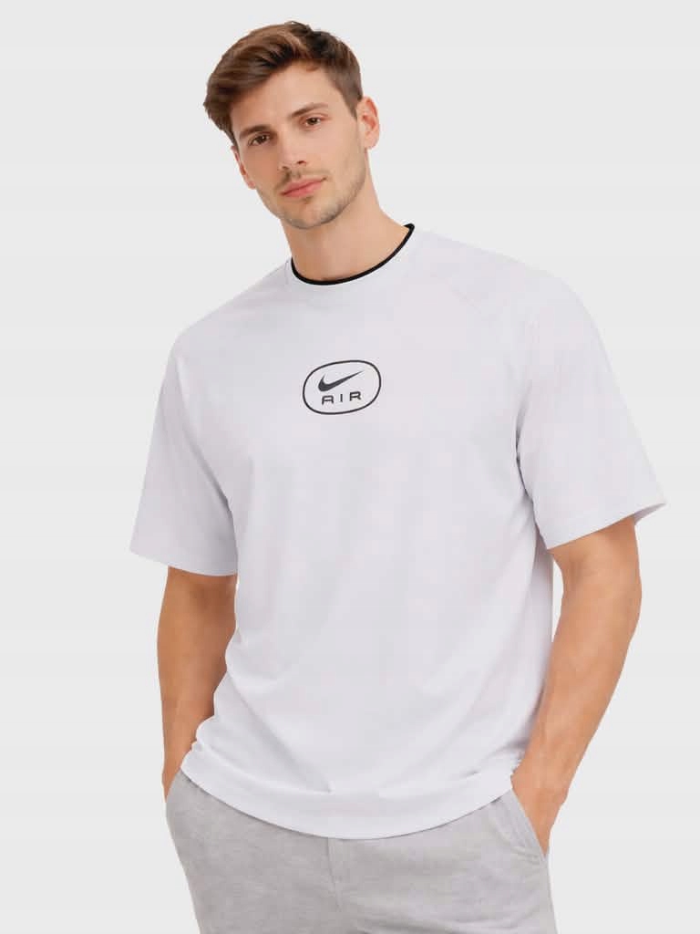 Koszulki Męskie Nike Białe Bawełniane r. XL Sportowe