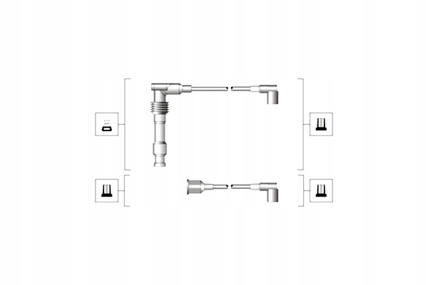 MAGNETI MARELLI ZESTAW PRZEWODÓW ZAPŁONOWYCH OPEL ASTRA F OMEGA B