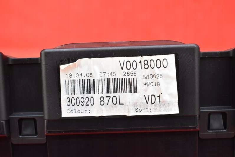 dials dials EU 3C0920870L VW PASSAT B6 1.9 TDI 105 KM 05-10