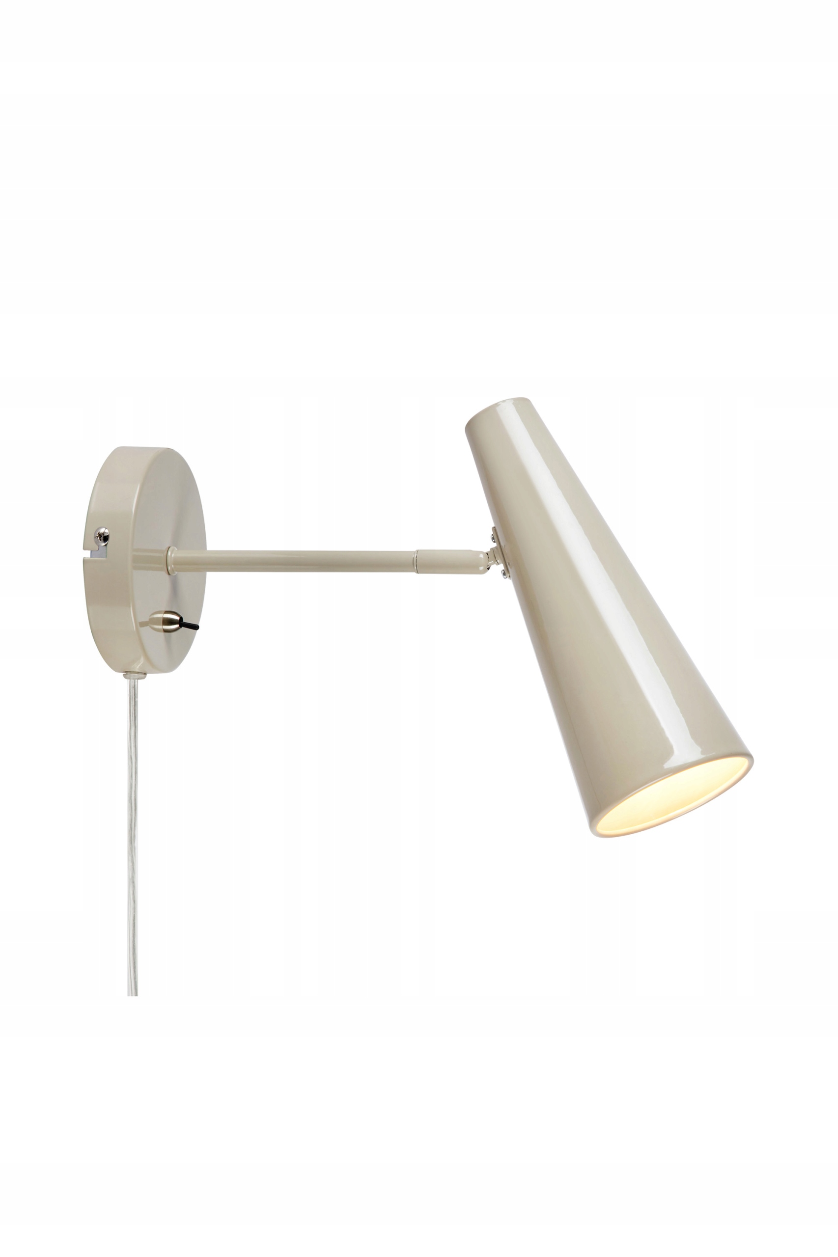 Moderní šedobéžová nástěnná lampa s vypínačem pro E14 108992 Markslojd