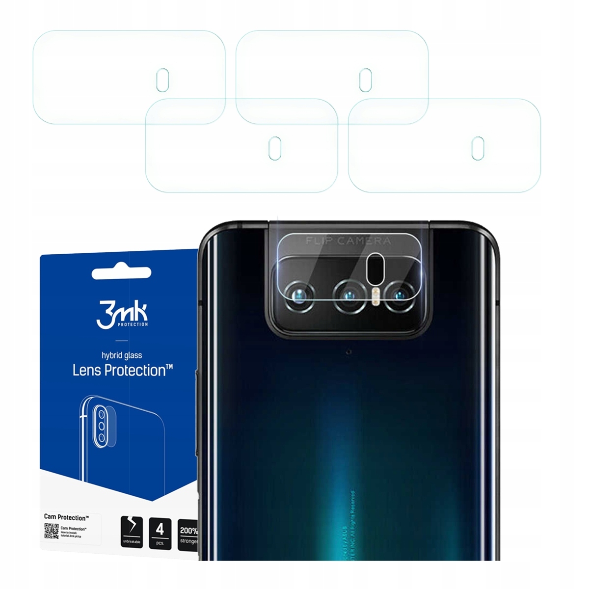 

3MK Fg Szkło Na Aparat 4X Do Asus Zenfone 7 Pro