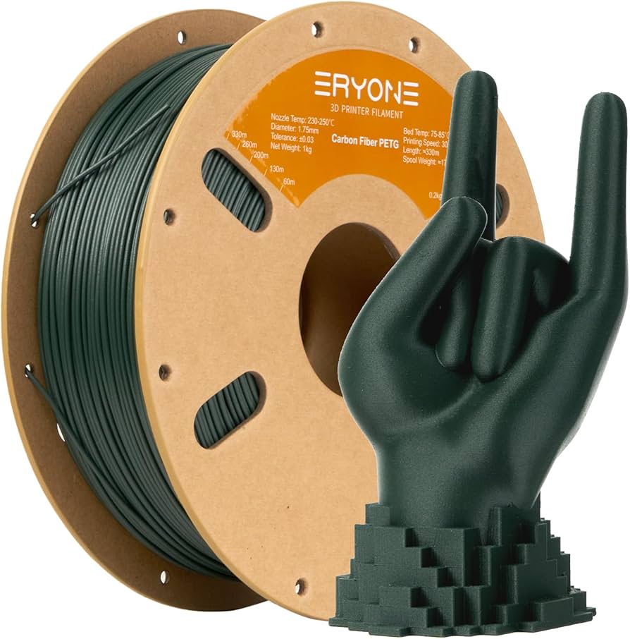 Filament Eryone Petg-cf oliwkowy 1.75mm 1kg