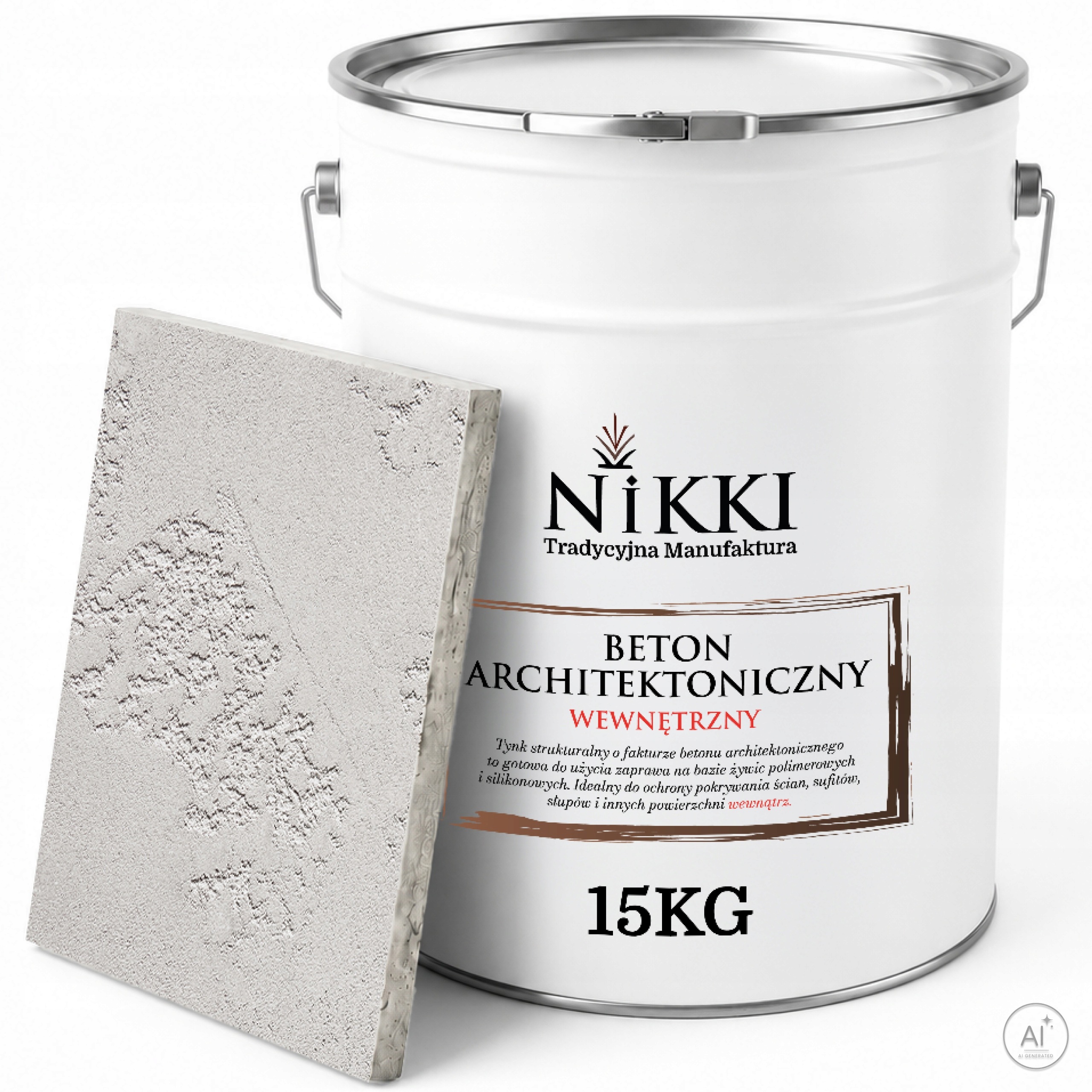 Dekorativní architektonický beton vnitřní 10 m2 15 kg šedý světlý F264