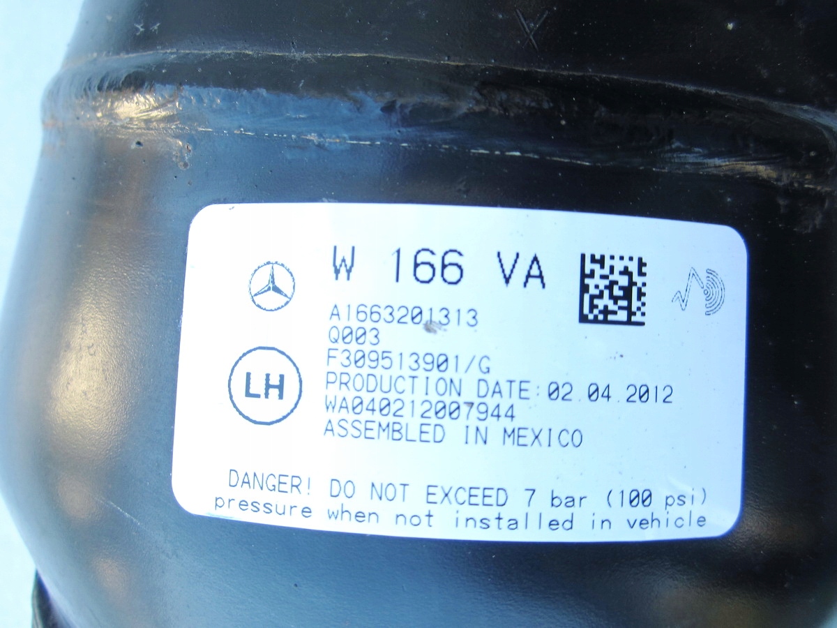 shock absorber front front left AIRMATIC Mercedes ML W166 3.0 CDI