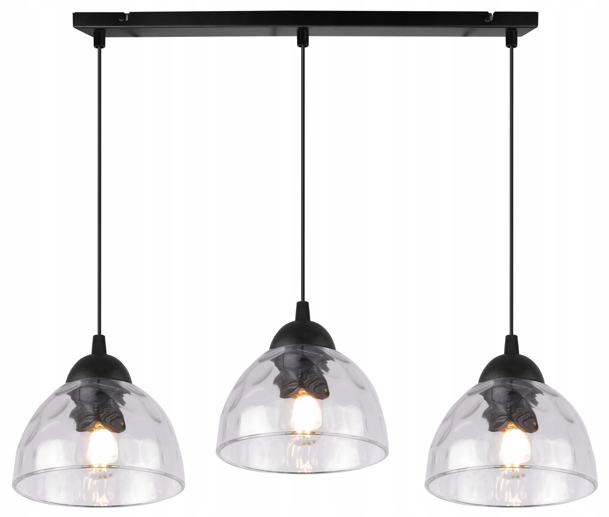 Závěsné Stropní Svítidlo Lustr Skleněná Stínidla Loft Moderní Lišta E27