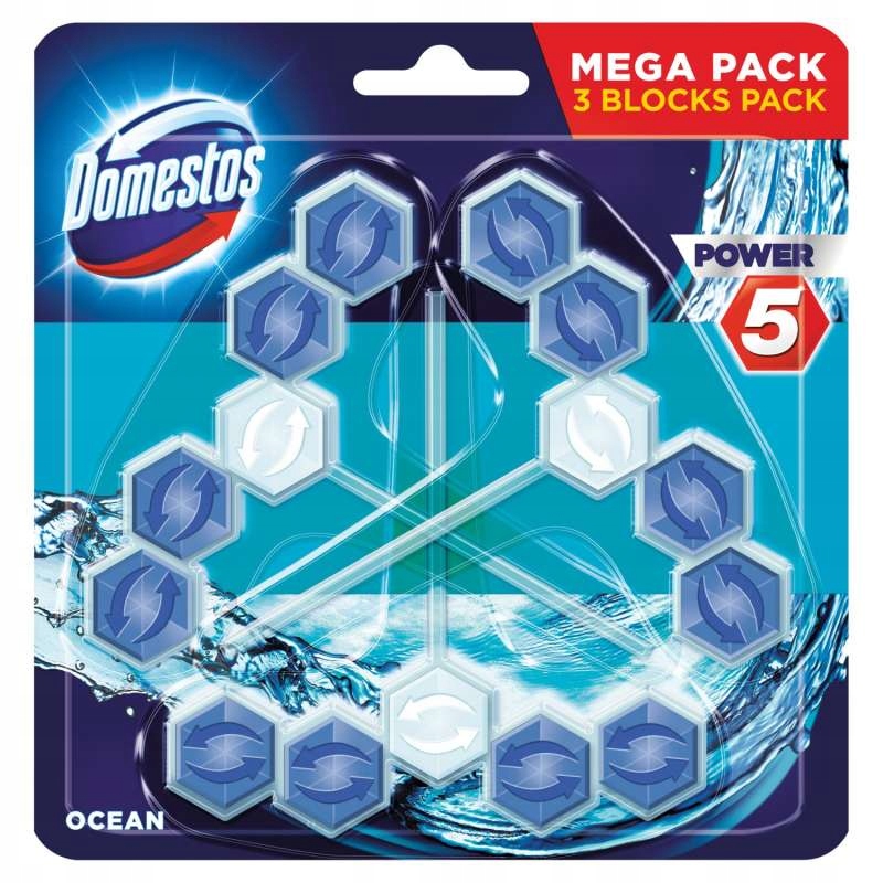 

Domestos Trio Power 5 Kostka Toaletowa 3x55g Ocean
