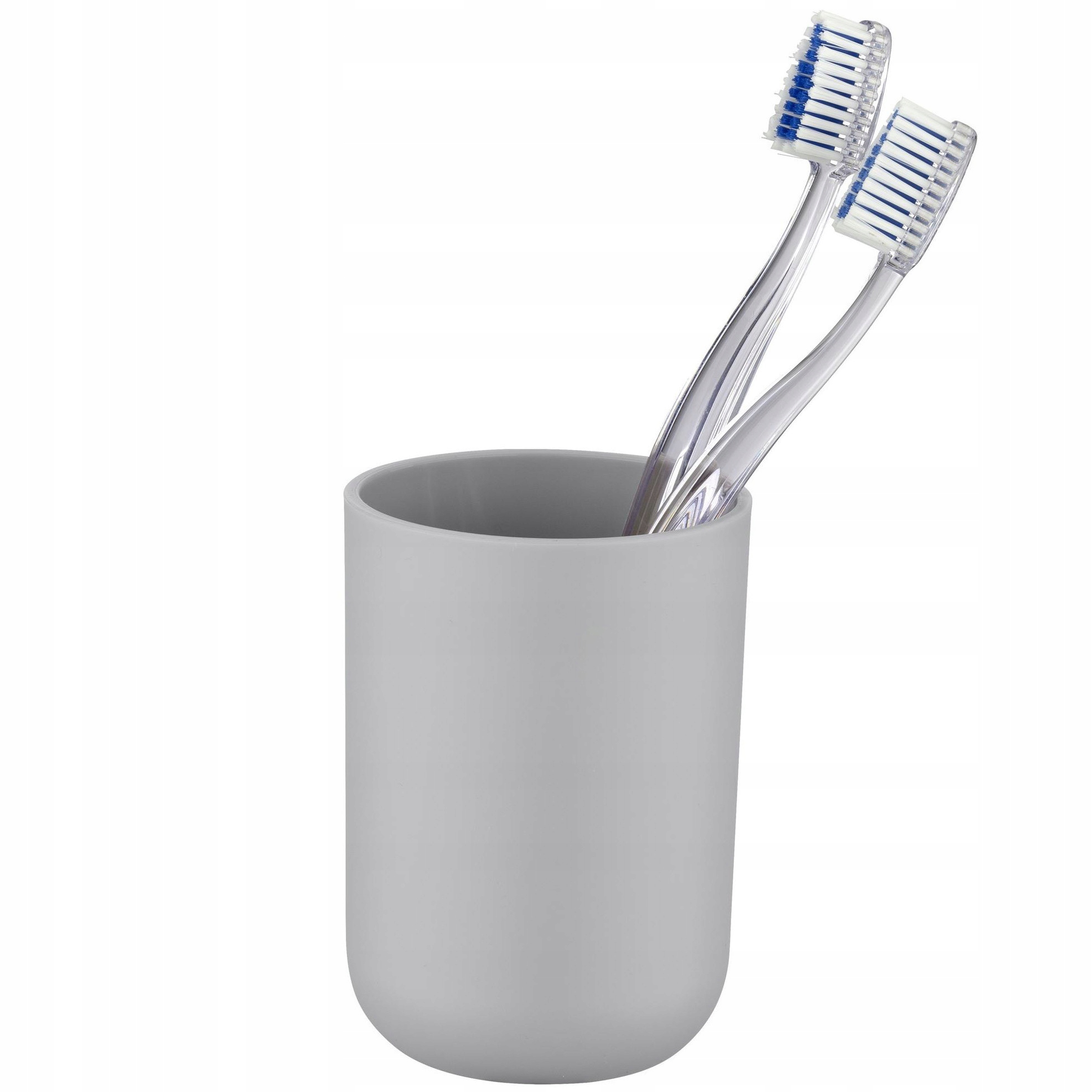 KUBEK ŁAZIENKOWY POJEMNIK NA SZCZOTECZKĘ PASTĘ SZARY Wenko