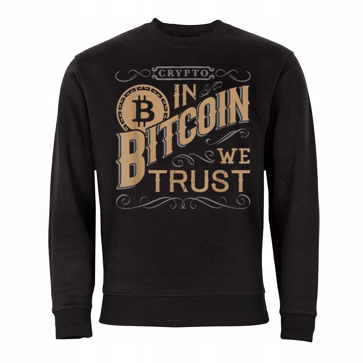 

Męska Bluza Z Nadrukiem Bitcoin Kryptowaluty
