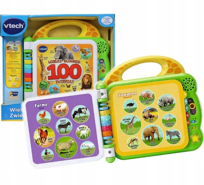 Wielki słownik zwierząt VTech MÓWI PO POLSKU Marka VTech