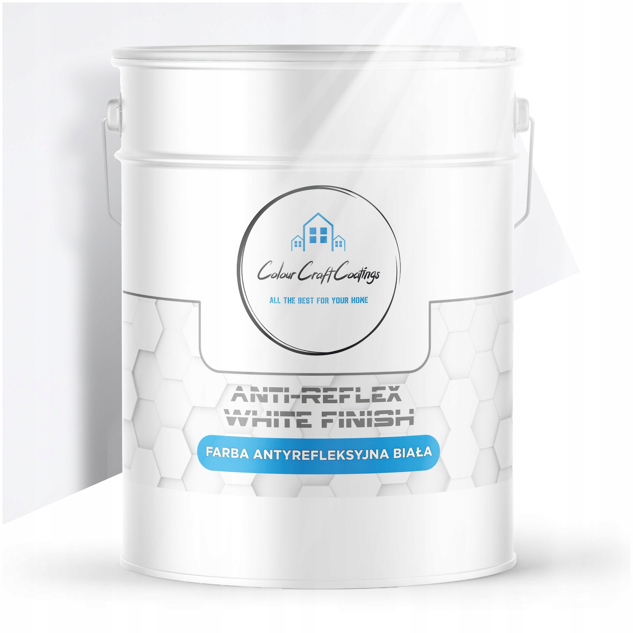 Antyreflexná Biela Farba Na Steny Stropu Matná Snehovo Biela Biela 10 L