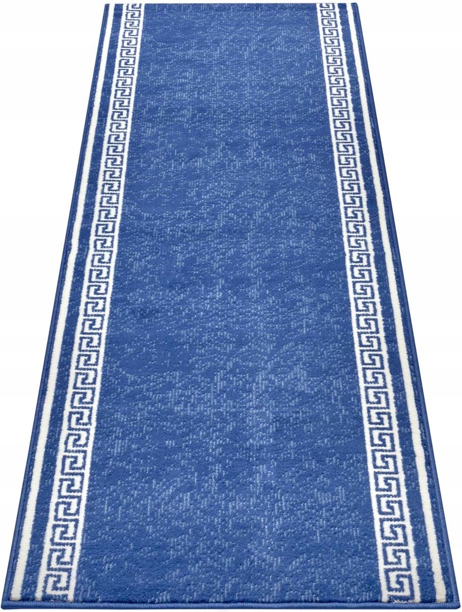 Behúň 80x250 cm, tradičný vzor do predsiene-koridoru, modrý
