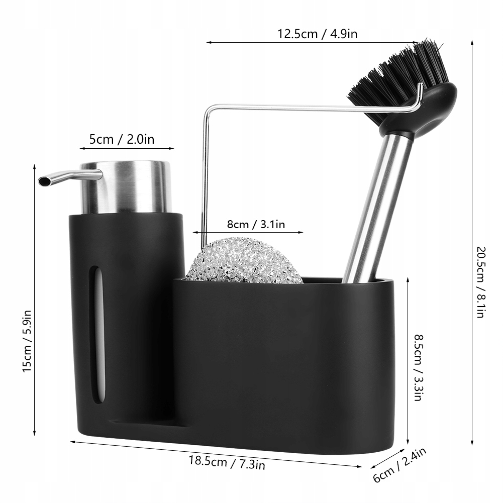 DOZOWNIK PŁYNU DO MYCIA NACZYŃ Z POJEMNIKIEM Marka inna