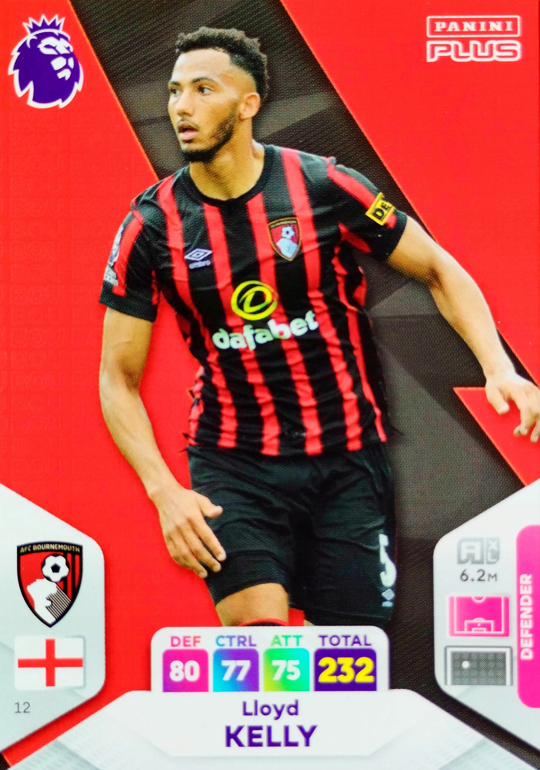 Panini Premier League 2024 Plus 12 Lloyd Kelly Bournemouth