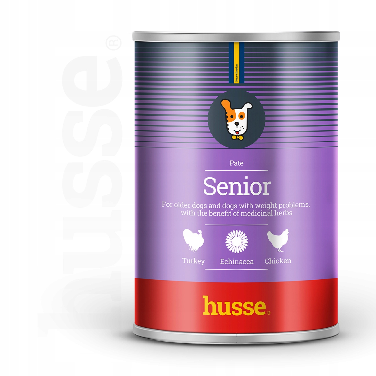 Husse Senior Pate pasztet dla psa z kurczakiem i indykiem 12x400 g