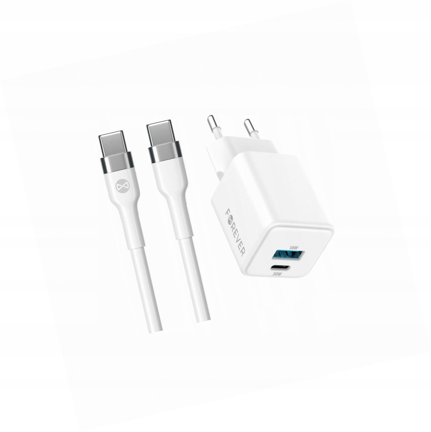 Szybka ładowarka GaN 30W 2 wejścia długim z kablem 2m do Oppo A54s