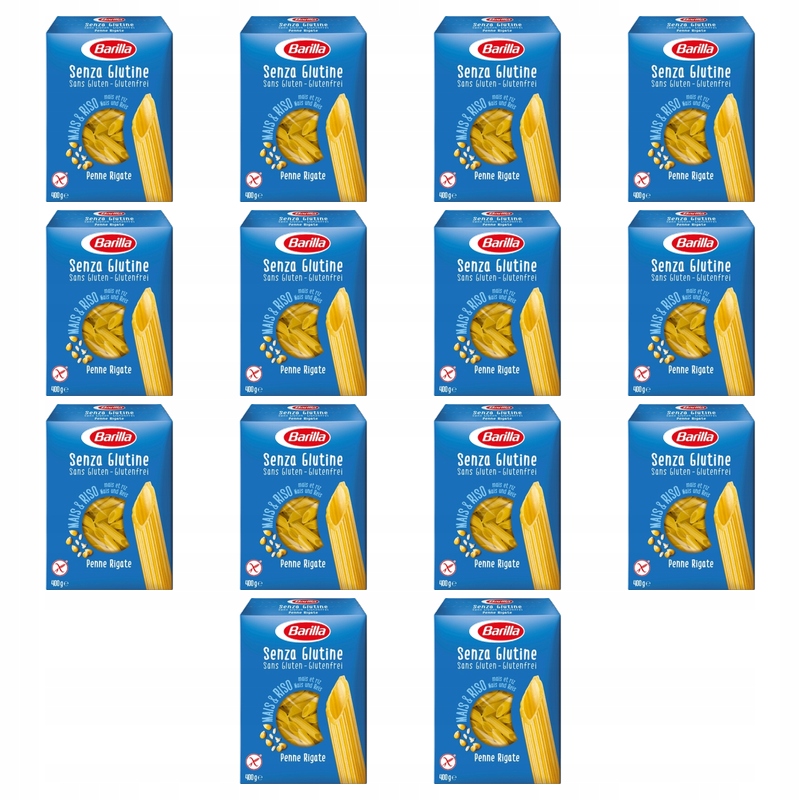 Barilla Těstoviny Penne Rigate bezlepkové 400 g X14