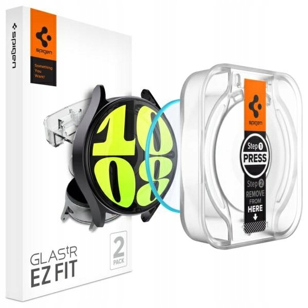Spigen Glas.TR Sam Galaxy Watch 7 44mm 2-Pack Ez Fit AGL08493 szkło