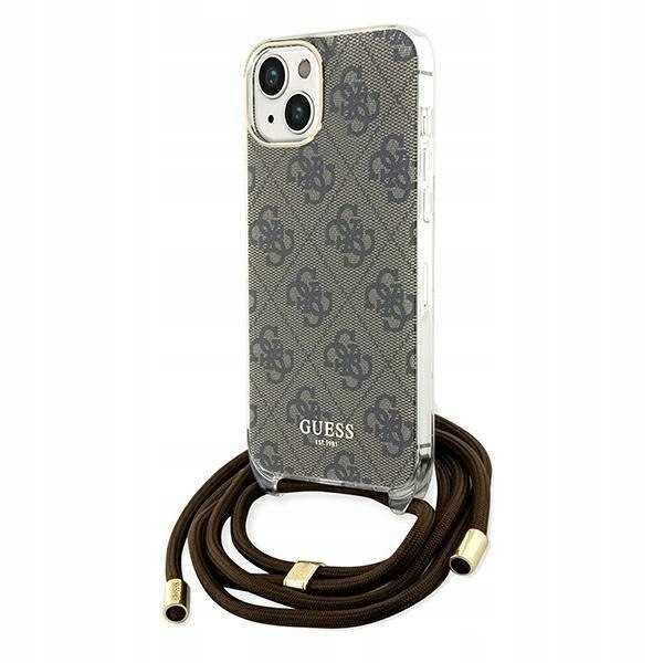 Guess GUHCP15SHC4SEW iPhone 15 14 13 6.1" brązowy/brown hardcase C