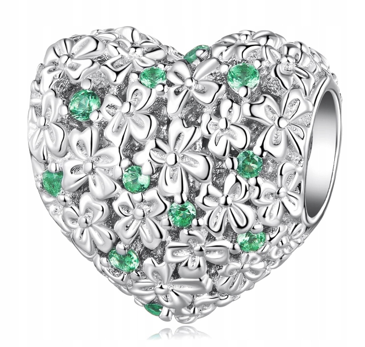 Charms stříbrný přívěsek Ag 925 Srdce s zirkony IM0310624CH