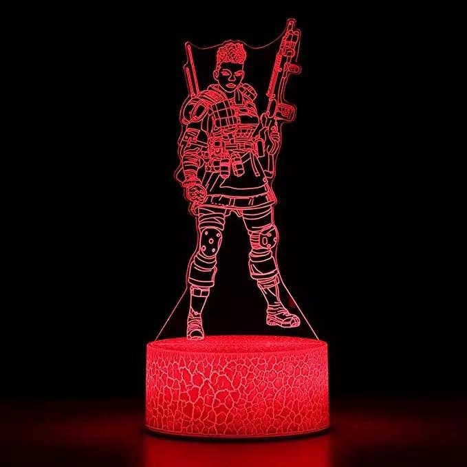 Lampka Nocna Gra APEX Bangalore 3D Led Imię Marka Plexido