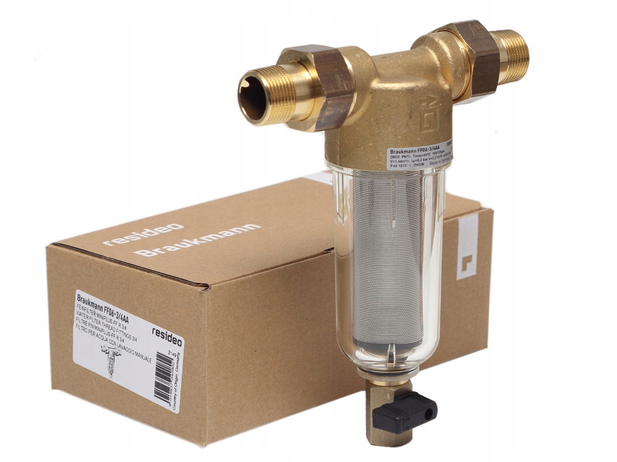 Sieťový filter na vodu 3/4" FF06 Honeywell Braukmann Resideo