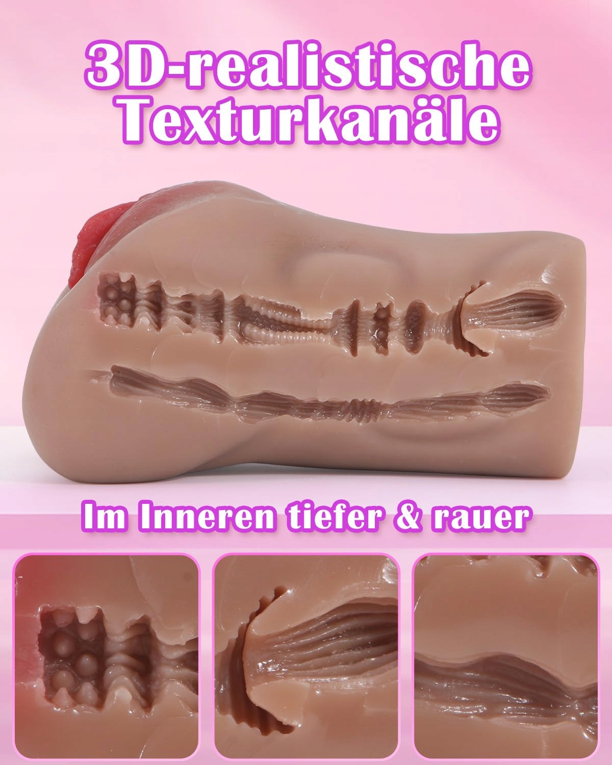 TASCHENMUSCHI Realistyczny Masturbator Dla Mężczyzn Erotyczne Zabawki — miniatura 2