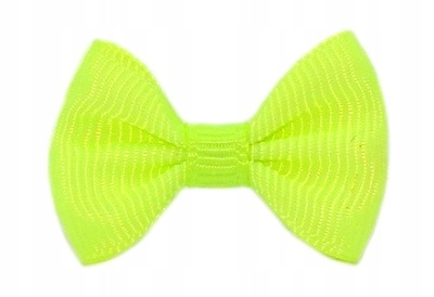 

Małe Kokardki Kokardka Na Gumkach ** Seledyn Neon