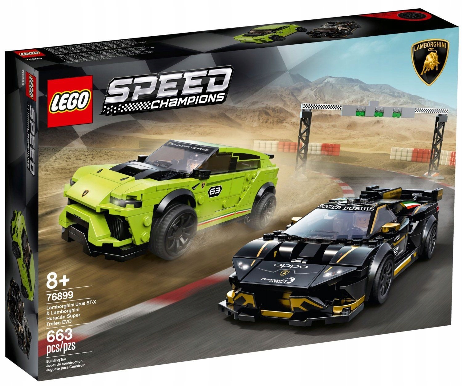 LEGO 76899 Lamborghini Urus ST-X i Huracán Trofeo