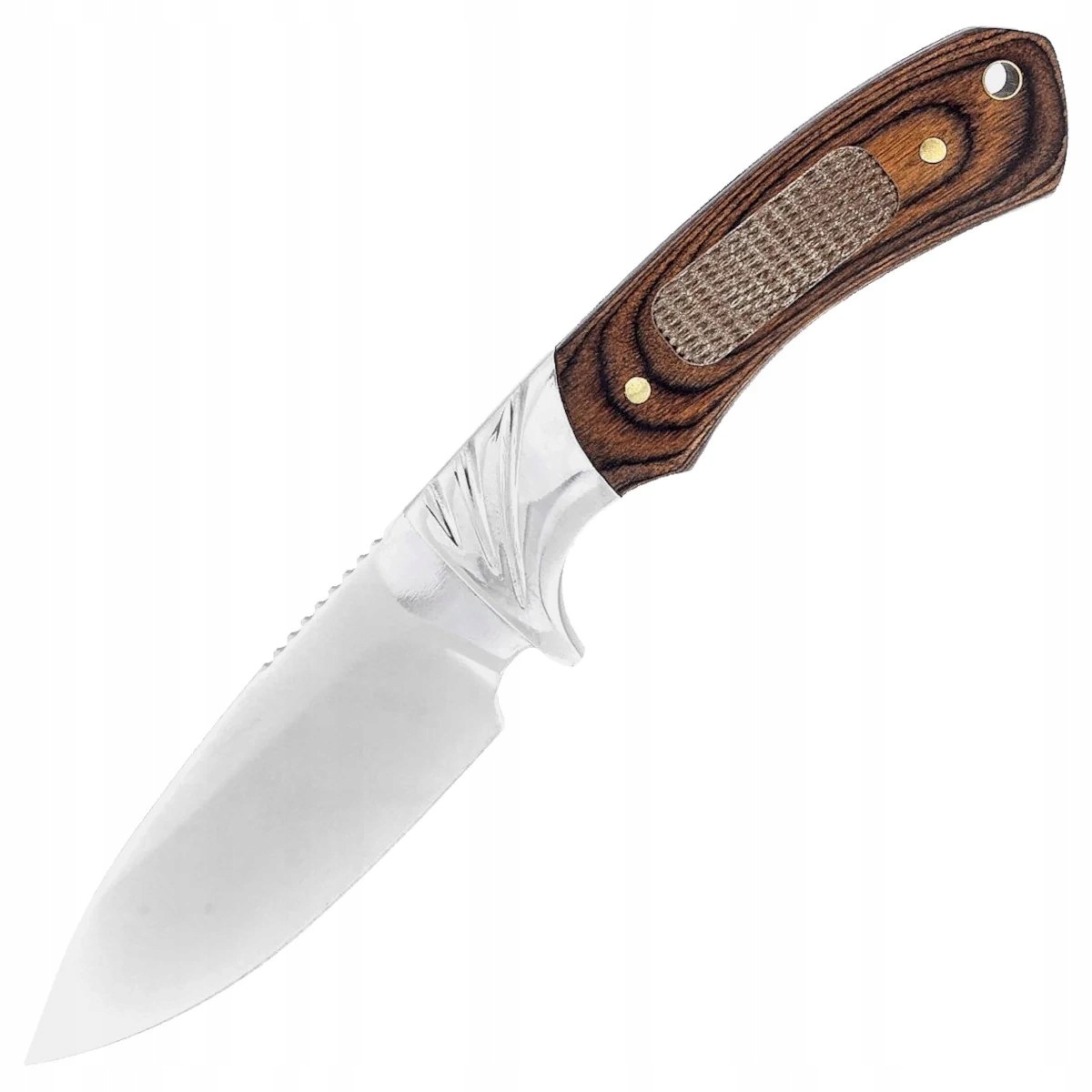 Nůž Martinez Albainox Hunting Brown Micarta, Mirror (32272)