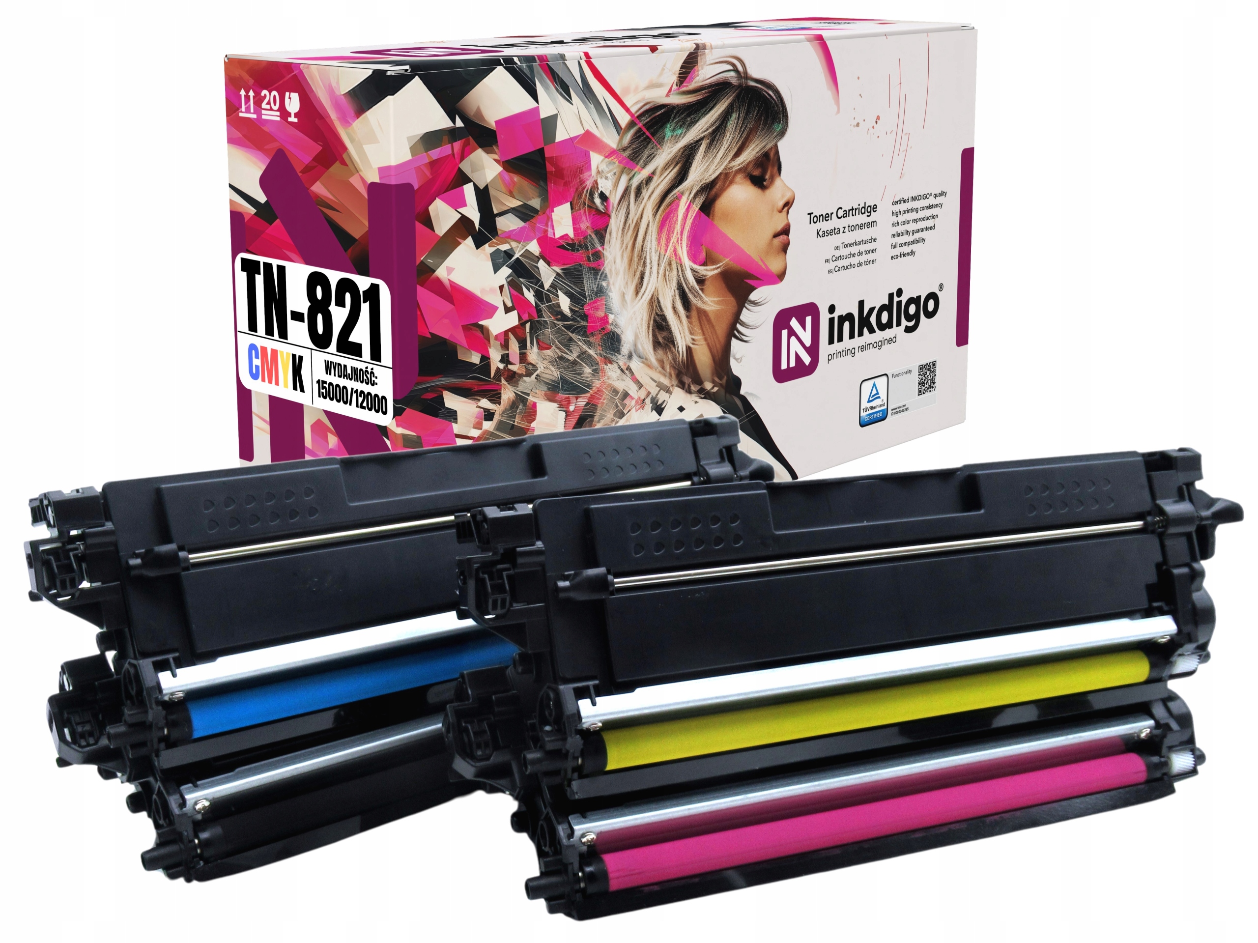 4x Náhradní Toner TN-821 XXL Pro Tiskárnu Brother HL-L9430CDN MFC-L9630CDN