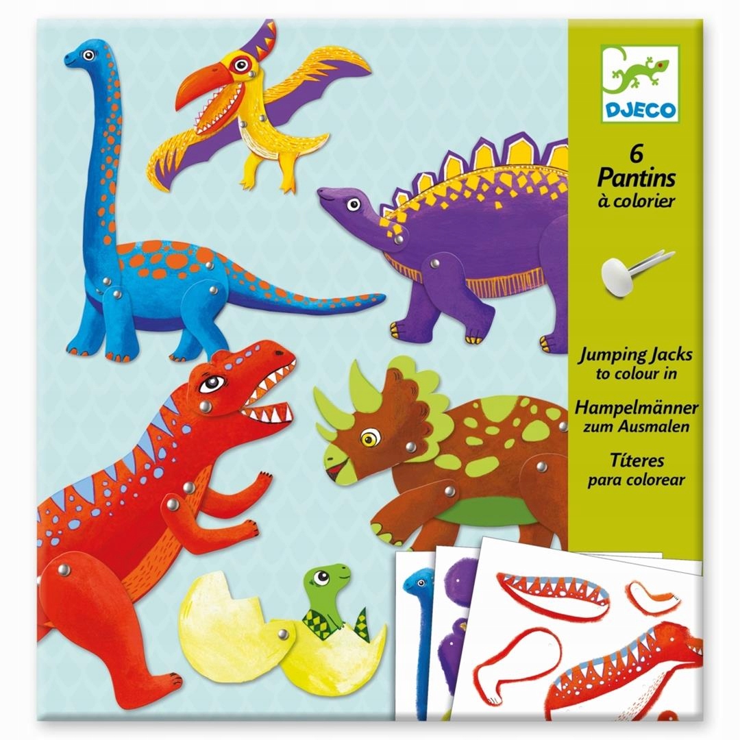 

Zestaw kreatywny Ruchome postacie Dinozaury Djeco