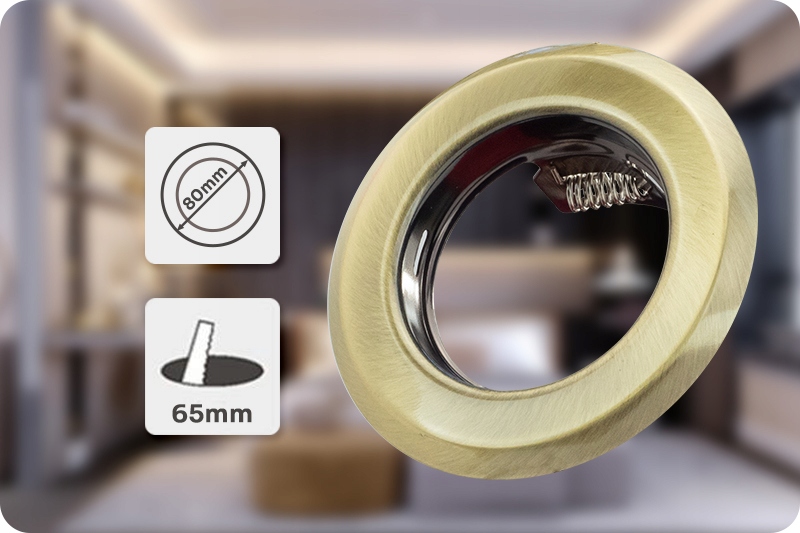 OCZKO SUFITOWE LED OCZKO LED OPRAWKA GU10 Głębokość produktu 0.03 cm