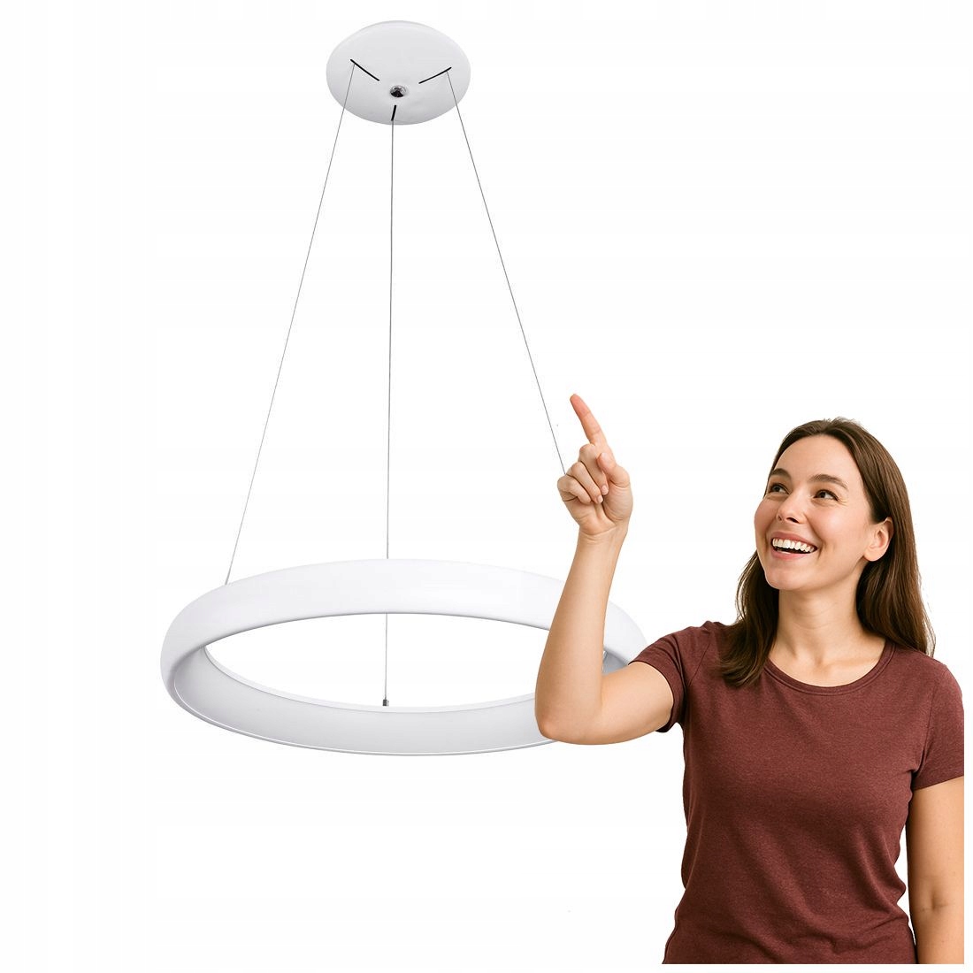 Moderná biela Led lampa Alessia Italux