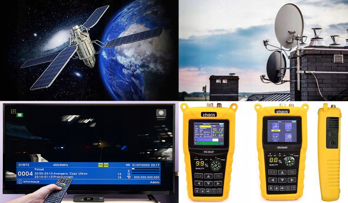 MIERNIK COMBO LINBOX WS-6944P DVB-S2 DVB-T2/C Waga produktu z opakowaniem jednostkowym 1 kg
