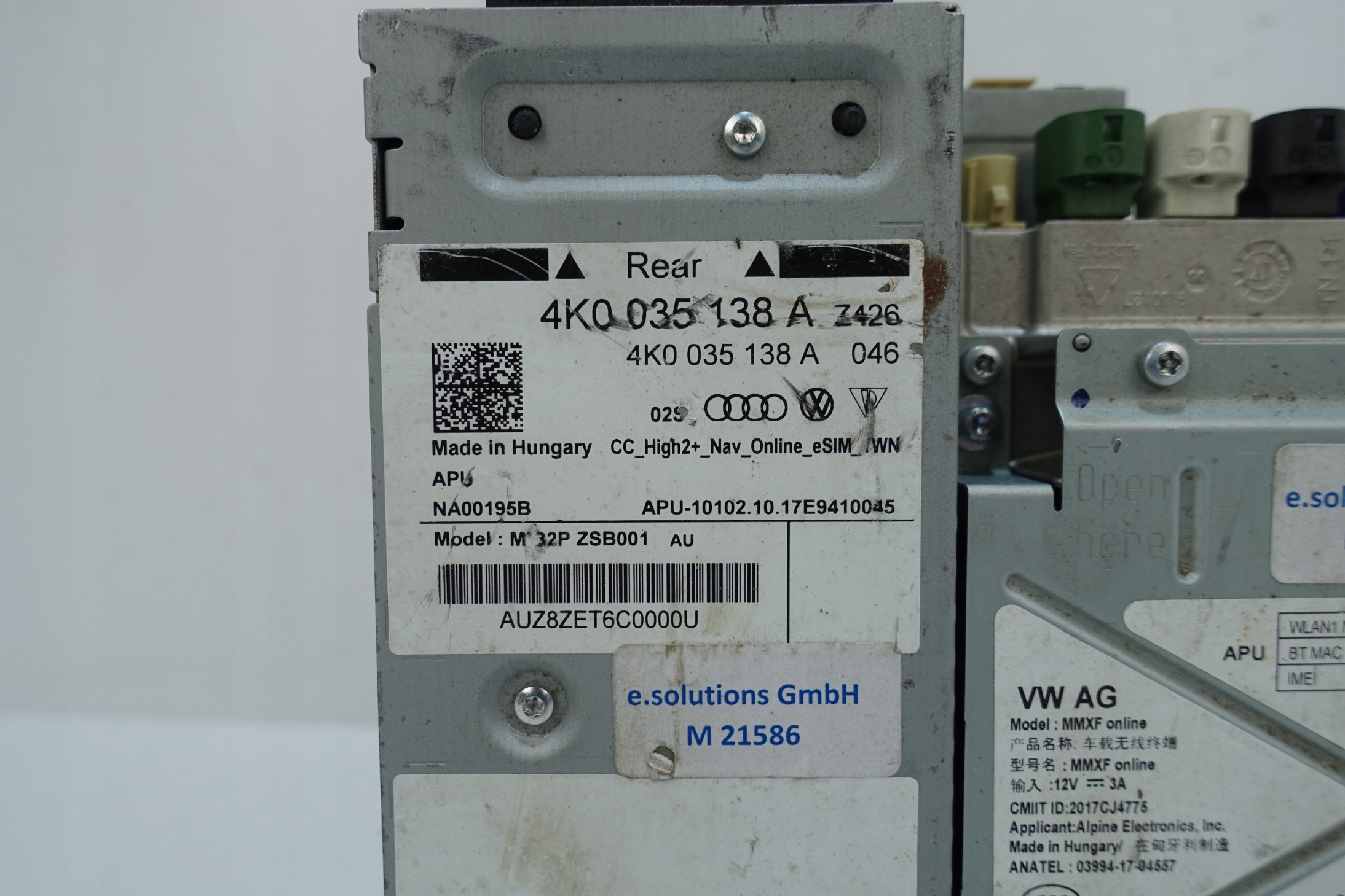 AUDI A6 A7 Q7 Q8 player module navigation devices MIB2 MIB 4K0035138A