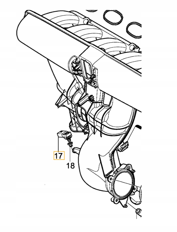 Volvo XC90 S80 V70 XC60 XC70 snímač tlaku Map Oe senzor