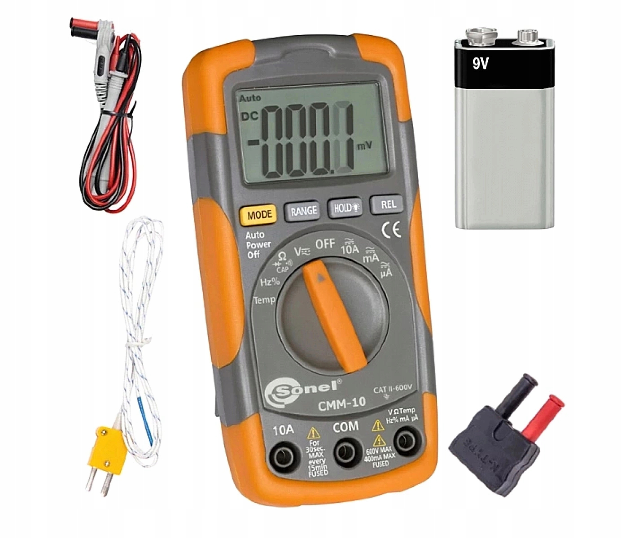 Sonel CMM-10 Multimetr Multifunkční ruční digitální měřič 11 funkcí