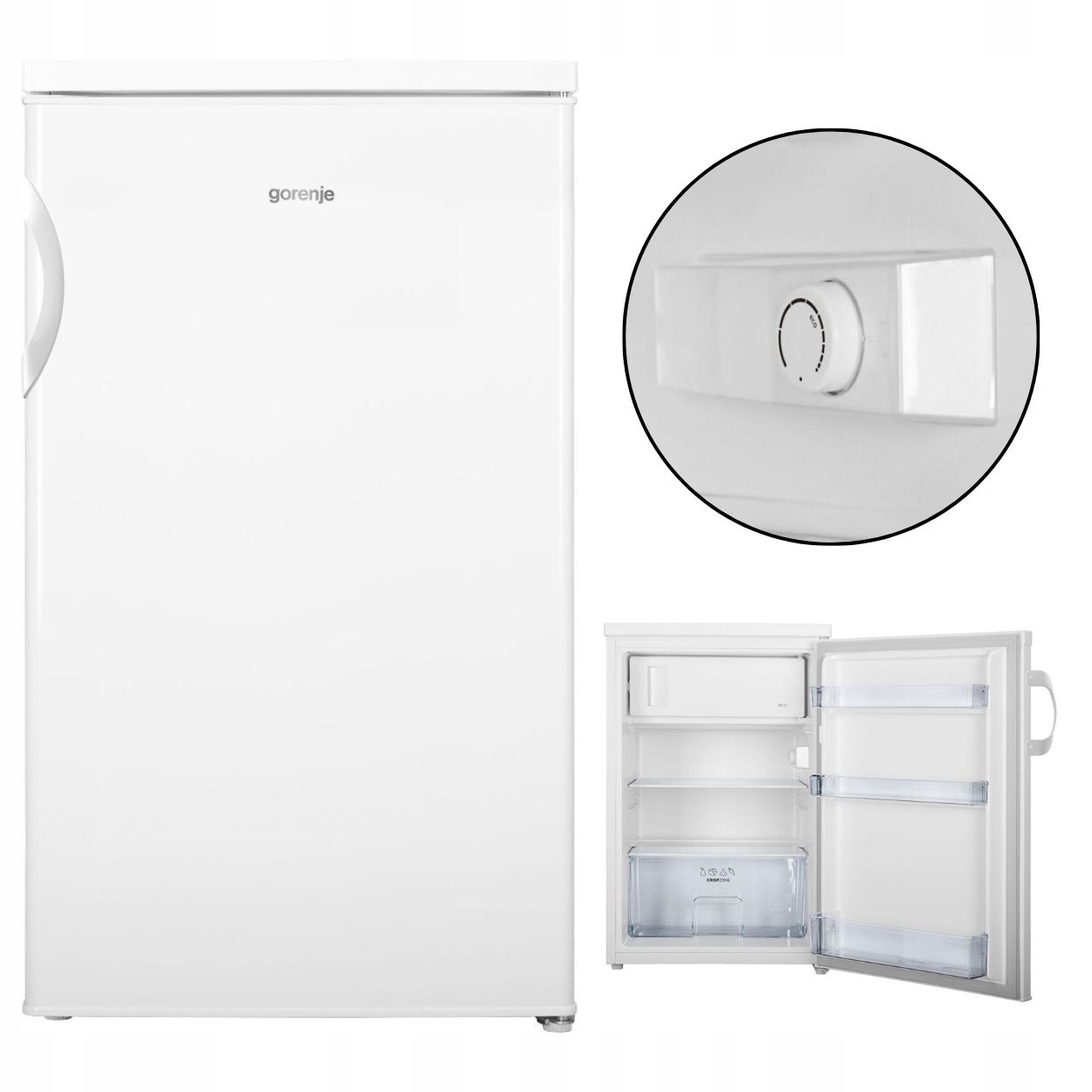 Lodówka Gorenje RB492PW Mała Biała Led Pojemna