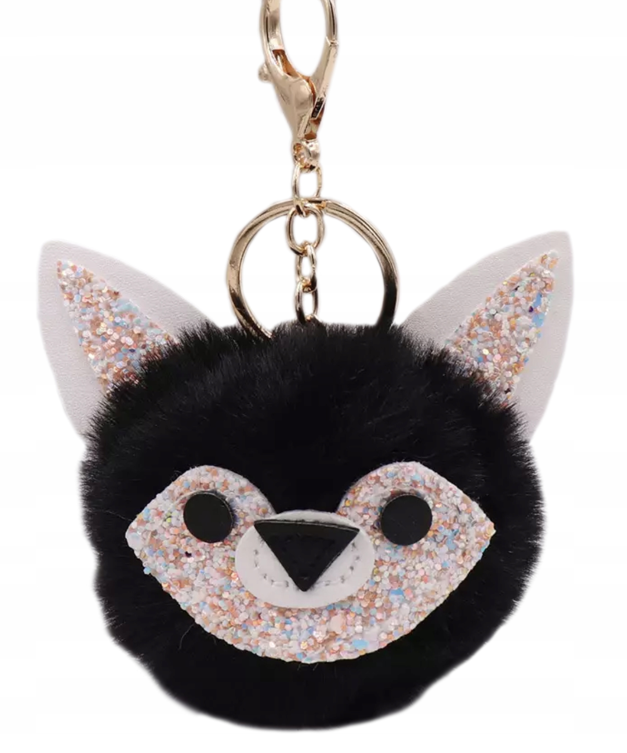 POMPON PIESEK KEYCHAIN BRELOK FUTERKO Kolor wielokolorowy