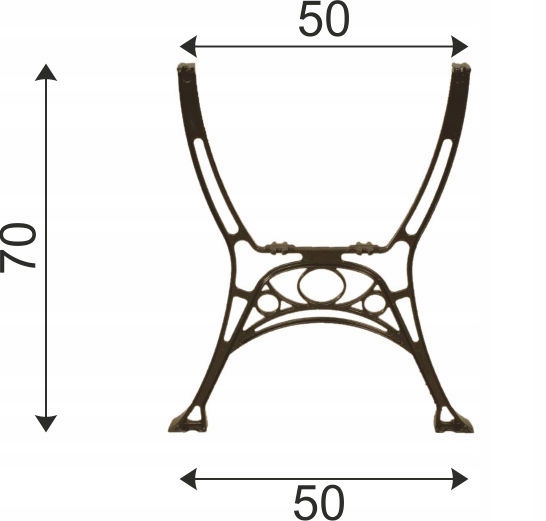 Hliníkové Nohy K Záhradnému Stolu Retro Sada 2 Kusov