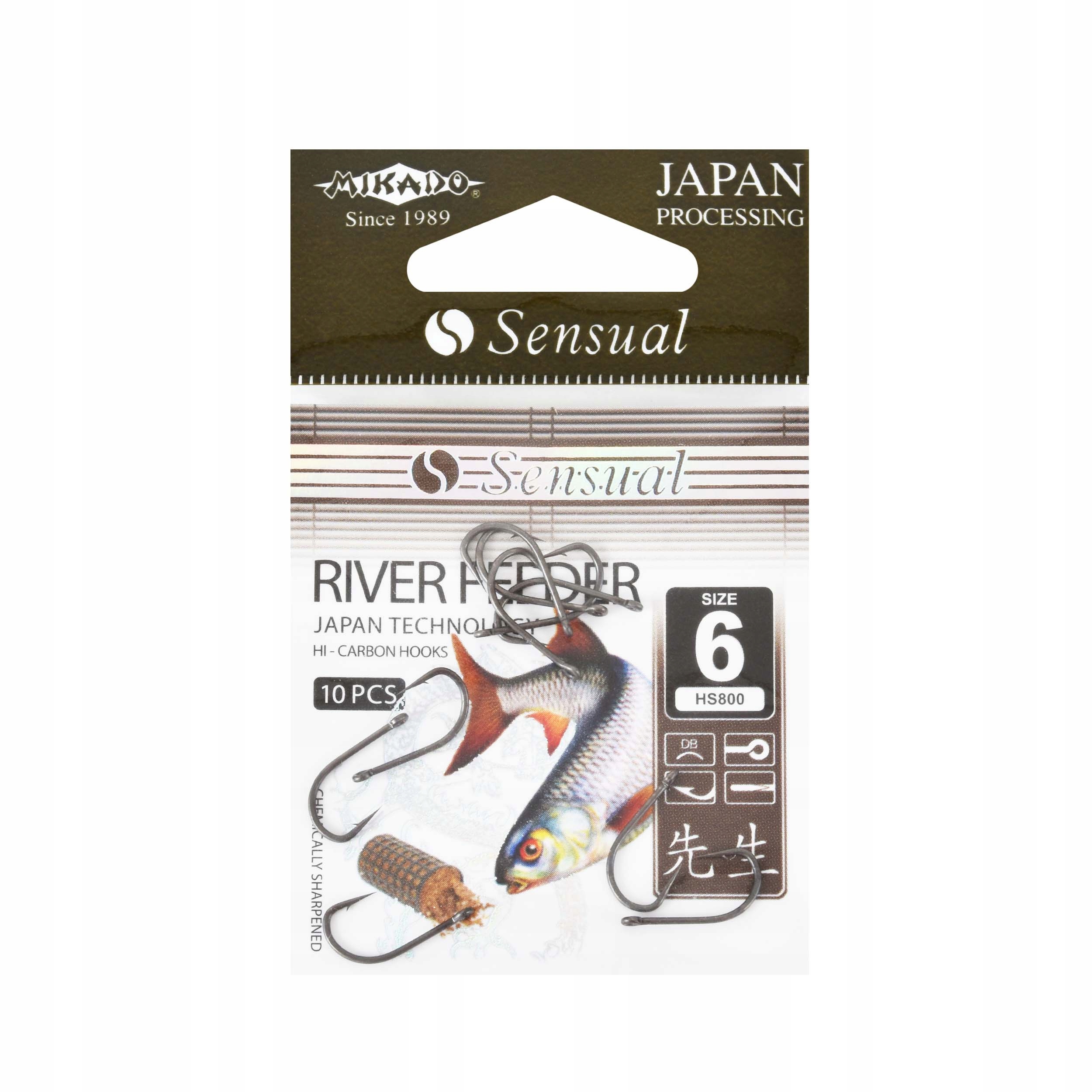 Haki Mikado Sensual River Feeder #6 10szt. na wszystkie rodzaje przynęt