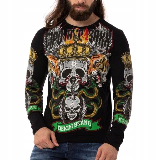Mikina Cipo Baxx Longsleeve Skull King